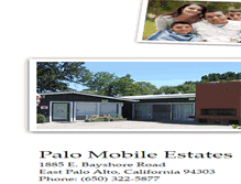 Tablet Screenshot of palomobileestates.com